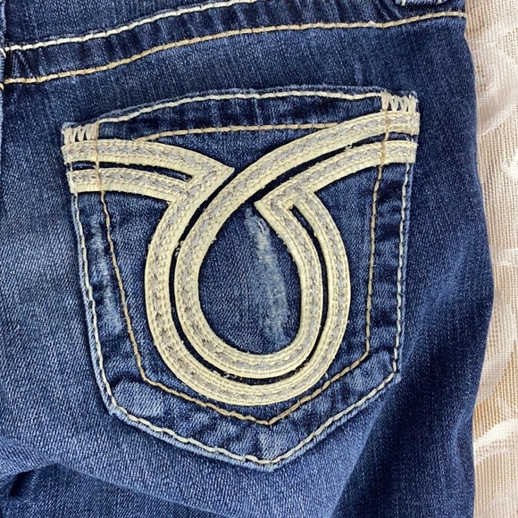 Big Star Liv Distressed Cropped Cuffed Capri Jeans Summer Whitewashed Vintage 25 - Picture 9 of 14